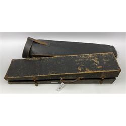 French Gaillard & Loiselet brass slide trombone in ebonised wooden carrying case with mouthpiece; and a Chinese Skylark brass slide trombone, serial no.256 in carrying case (2)