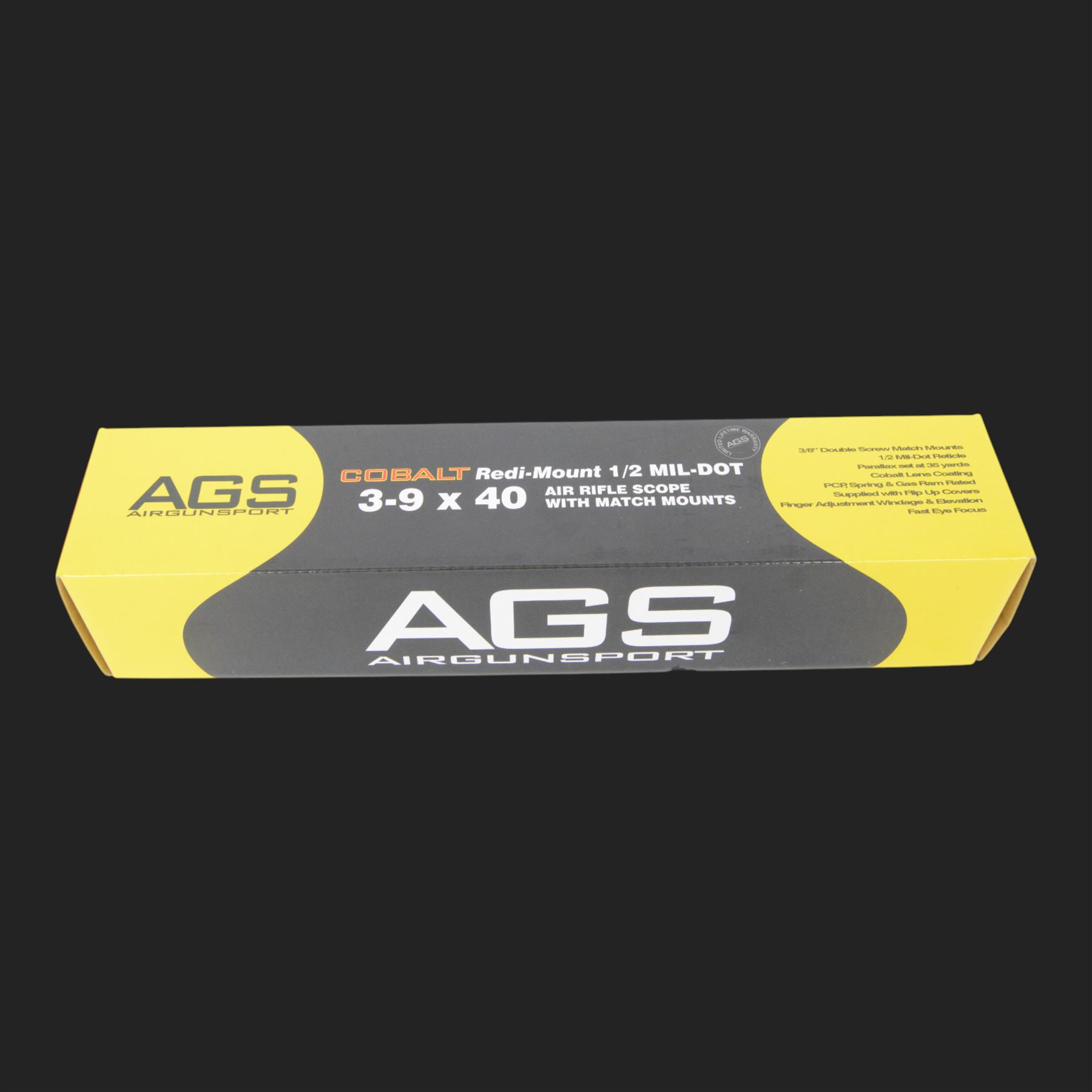 Spanish Gama CF-20 .177 air rifle, with AGS Airgun Sport Cobalt Redi-Mount 1/2 Mil-Dot 3.9x40 air rifle scope