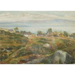 Scottish School (Early 20th century): Estuary scene, watercolour unsigned 27cm x 37cm