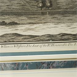 Colen Campbell (British 1676-1729): ‘Wilton in Wiltshire - the Seat of the Rt. Honourable the Earl of Pembroke and Montgomery Knight of the most Noble Order of the Garter’, 18th century engraved etching prospect map pub. Vitruvius Britannicus c.1725, 39cm x 100cm
