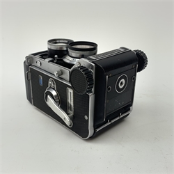 A Mamiya C33 Professional twin lens camera. 