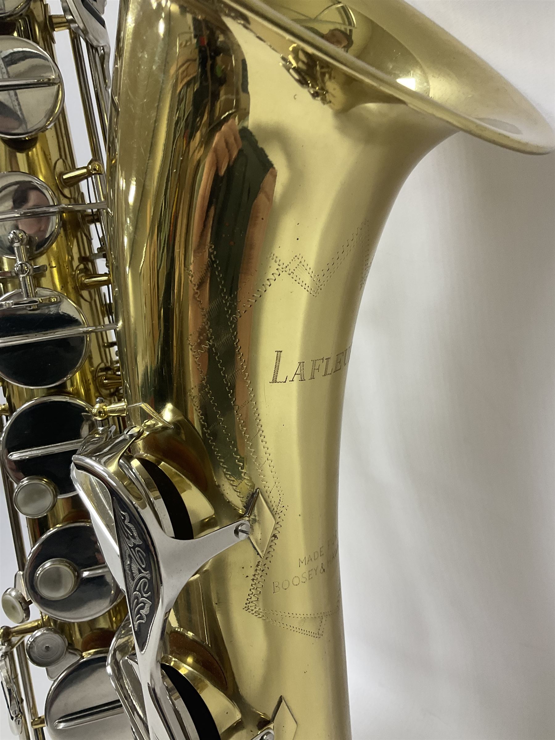 Lafleur by Boosey & Hawkes student tenor saxophone in fitted case with accessories, built in Czechoslovakia
 