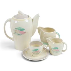 Collection of Susie Cooper ceramics, including Wedgwood Nebula, tea set, twin handled soup bowl, Kestrel shaped coffee service etc 