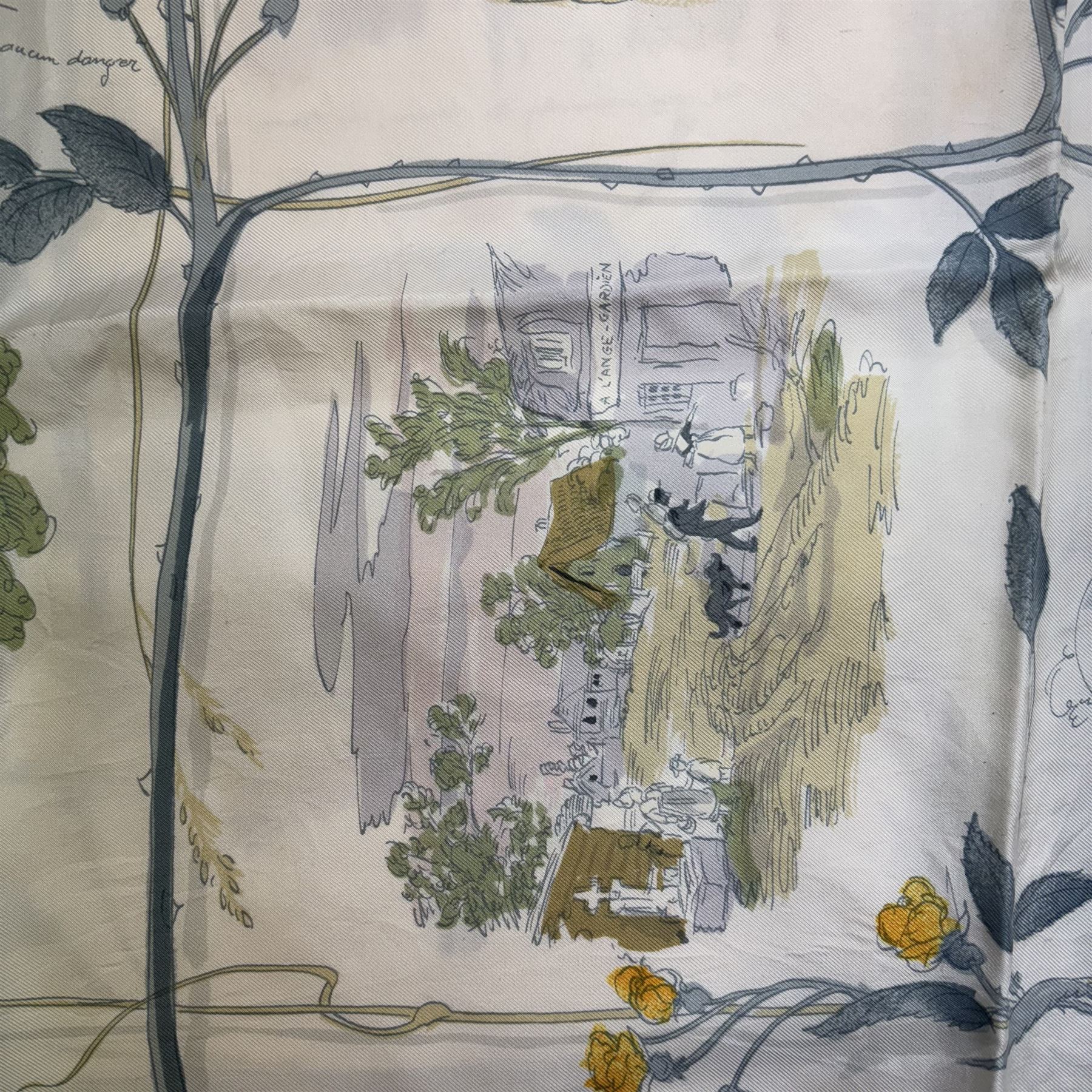 Hermes La Comtesse de Segur silk scarf, 90cm x 90cm