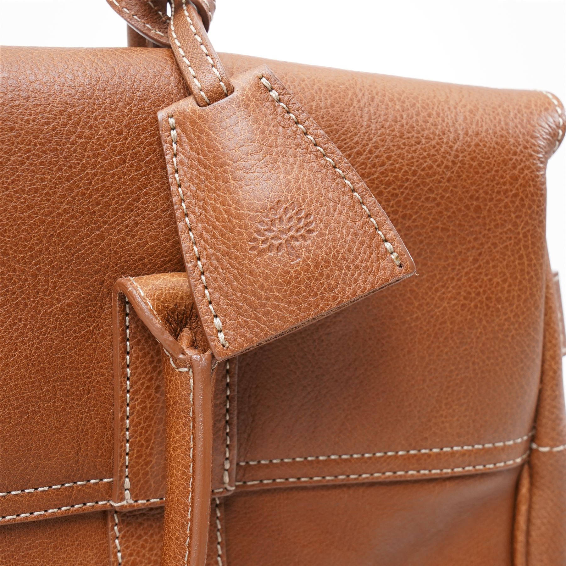 Mulberry - ‘Bayswater Heritage’ Classic Tote Bag, introduced in 2003, in oak NVT leather with signature gold tone Postman’s Lock closure and hardware, with rolled top handles, unused with original dust bag 