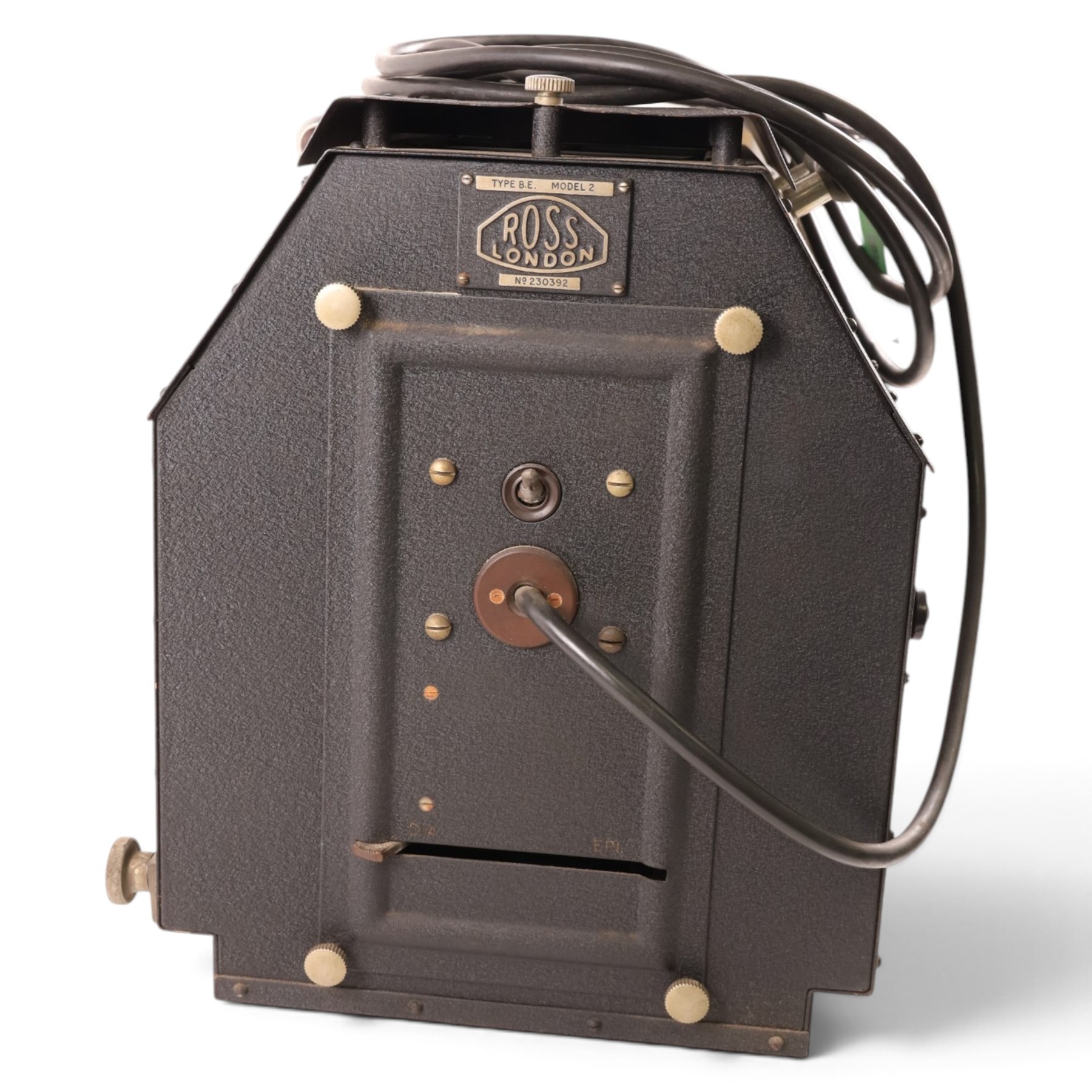 Ross London Type BE Model 2 epidiascope, serial no. 230392, with stand