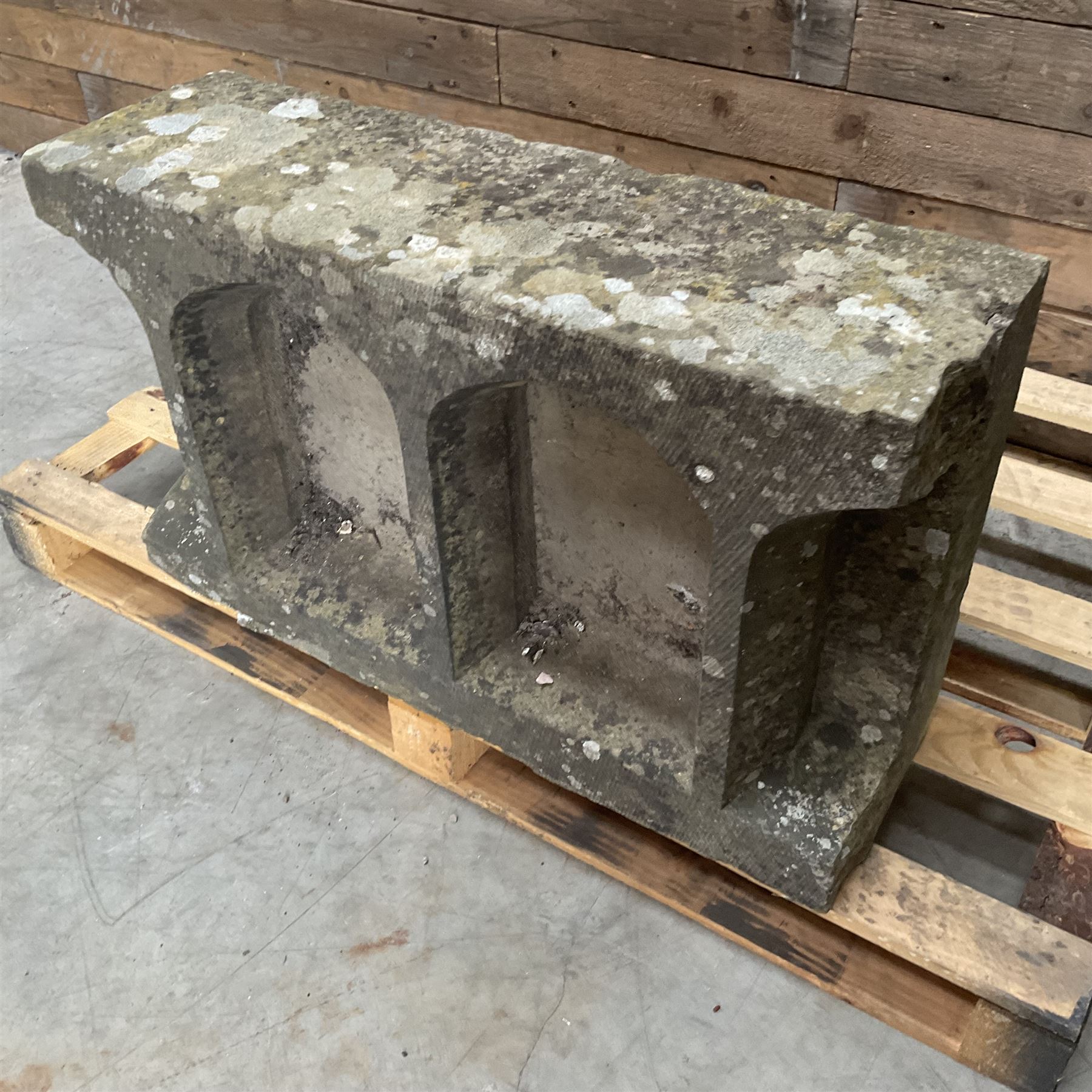 18th century carved sttone balustrade section