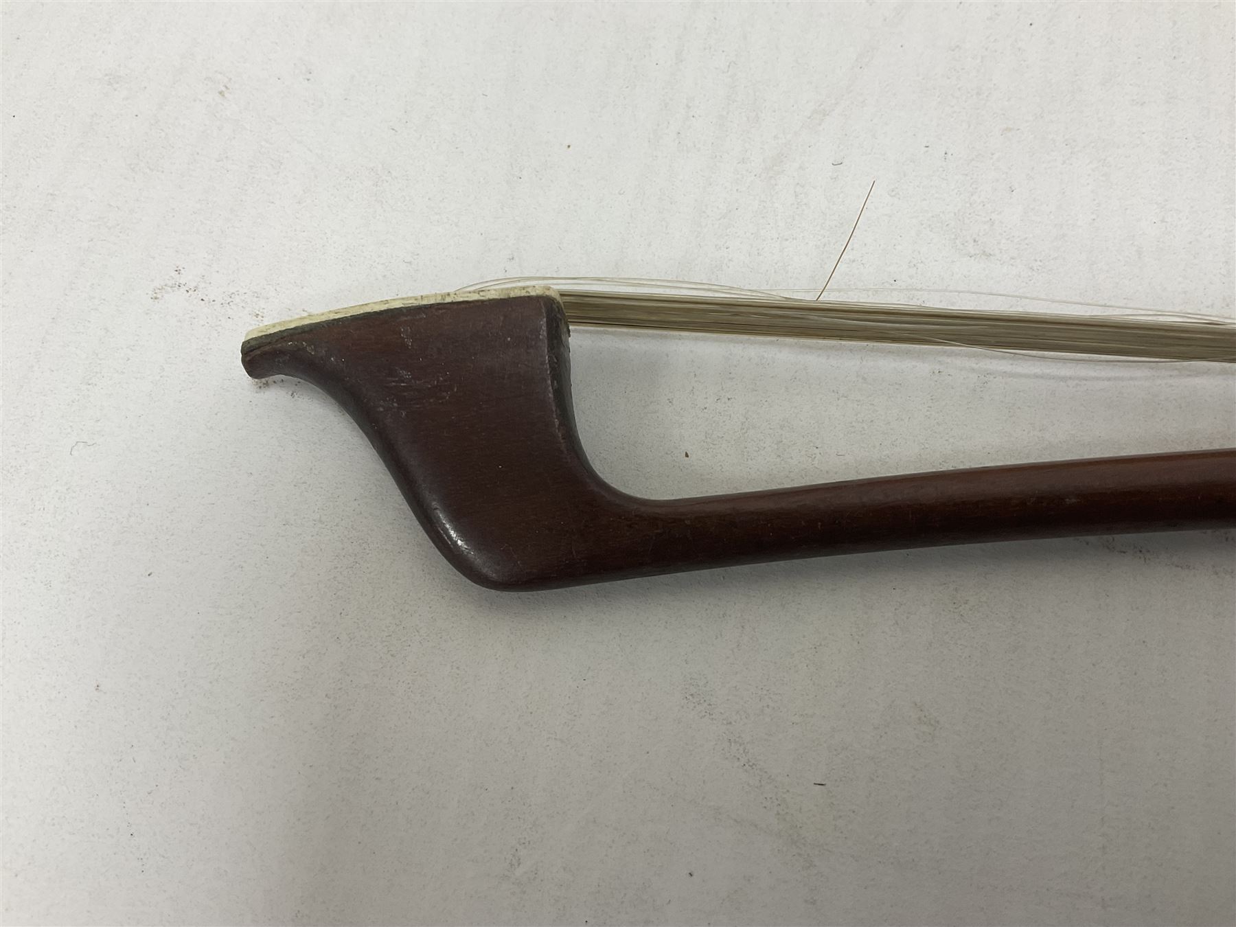 Cello bow possibly made from pernambuco or Brazilwood 