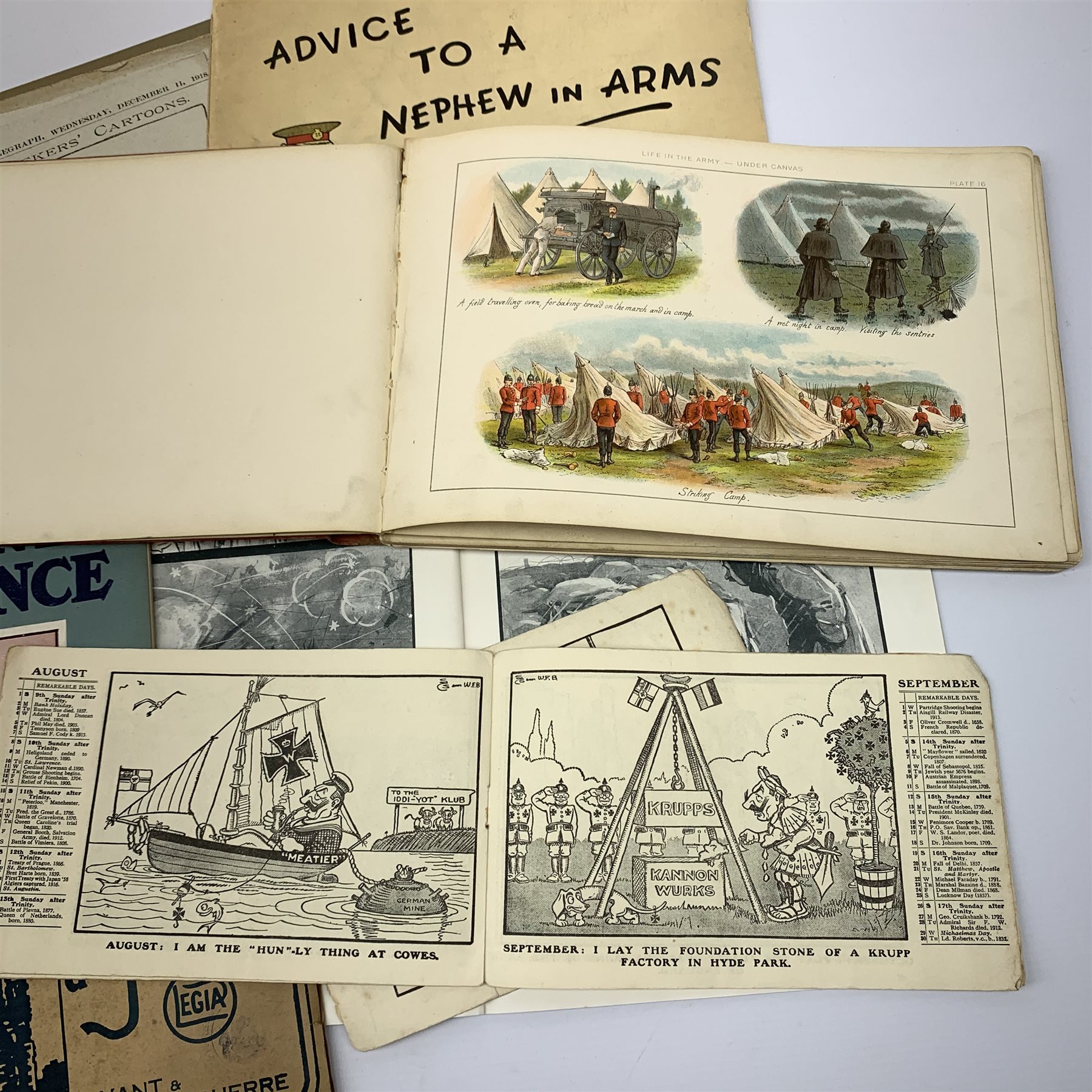 WW1 'Fragments from France Part Six' cartoons 1918