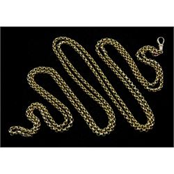Victorian gold guard chain stamped 9c, approx 30.4gm