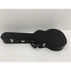  Tanglewood Model TW3E mahogany cased semi-acoustic six-string guitar, serial no.YU160100484, L103cm, in carrying case  