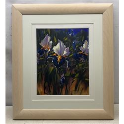 Jeremy Taylor (British 1957-): Floral Still Life, oil on board signed 47cm x 37cm 