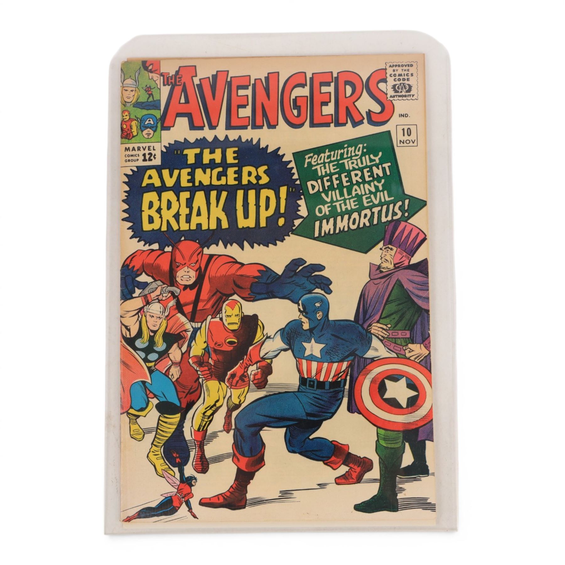 Three Marvel Silver Age 'The Avengers' comic books, comprising issues #7, #8 and #10
