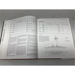 Twenty-seven books of maritime and naval interest including Archibald: The Fighting Ship in the Royal Navy; Chant: The History of the World's Warships; Groner: German Warships 1815-1945; books on seapower, destroyers, battleships, cruisers, seamanship etc