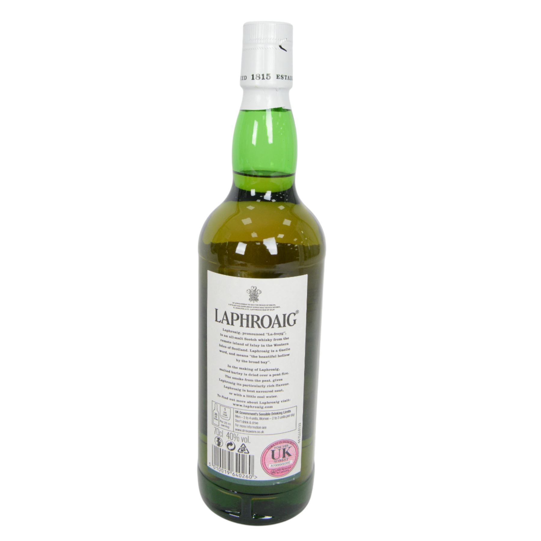  Laphroaig Quarter cask single malt scotch whisky 48% vol 70cl and Laphroaig 10 year old single malt scotch whisky 40% vol 70cl