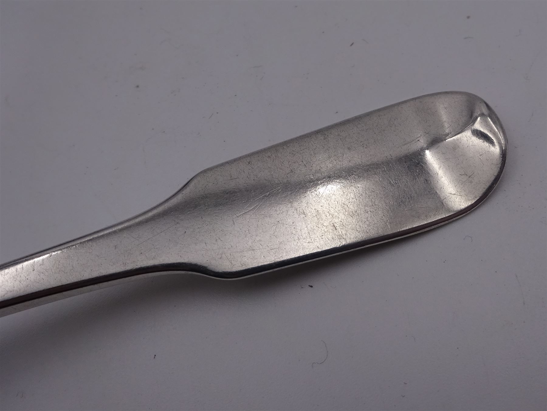 Fourteen George IV provincial silver Fiddle pattern dessert forks, hallmarked James Barber, George Cattle II & William North, York 1826, and James Barber & William Whitwell, York 1828, L16cm, approximate total weight 18.56 ozt (577.4 grams)