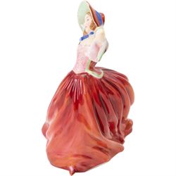 Two Royal Doulton figure Mirabel M68 and Autumn Breezes