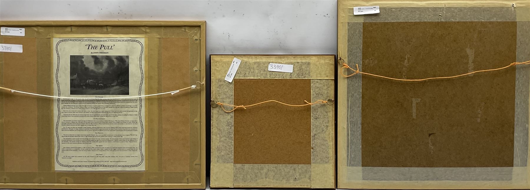 John Freeman (British 1942-): Yorkshire Moors Landscapes, two watercolours signed and dated '83 together with a signed print after the artist max 27cm x 28cm (3)