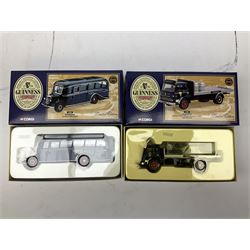 Corgi - nine die-cast models in the Guinness Collection comprising 24901; 23201; 23701; 26701; 20902; 22503; 33804; 22504; and 22704; most limited editions; all boxed (9)