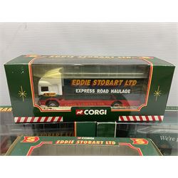 Corgi Eddie Stobart - nine various lorries; nos. two x 59516, TY86705, CC86701, TY86805, 58304, 58401, 56702 & 58112; all boxed (9)