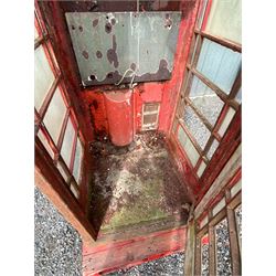 Original 1936 K6 telephone box, Tudor Crown top, painted red - THIS LOT IS TO BE COLLECTED BY APPOINTMENT FROM DUGGLEBY STORAGE, GREAT HILL, EASTFIELD, SCARBOROUGH, YO11 3TX