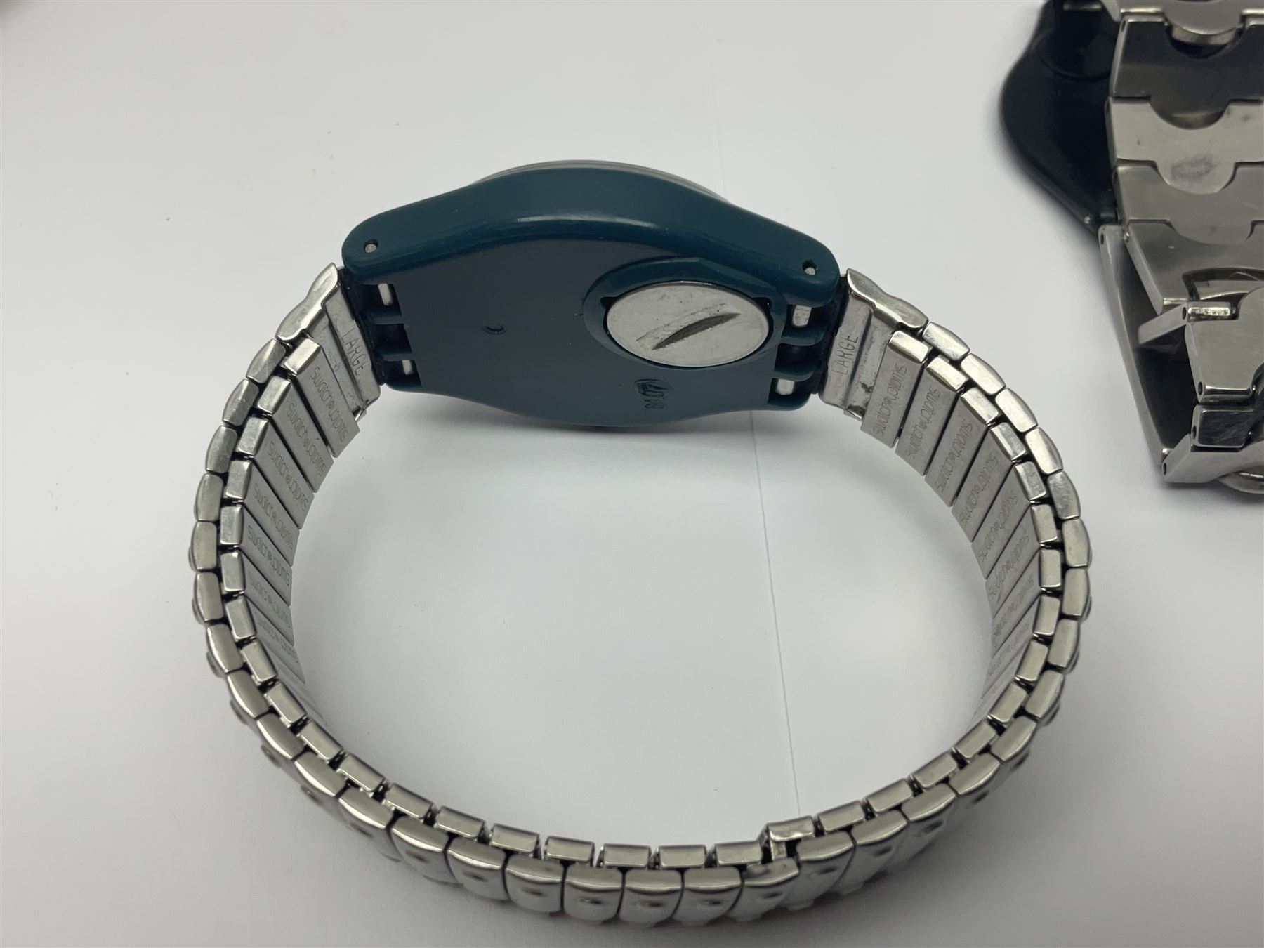 Six Swatch wristwatches, including automatic example