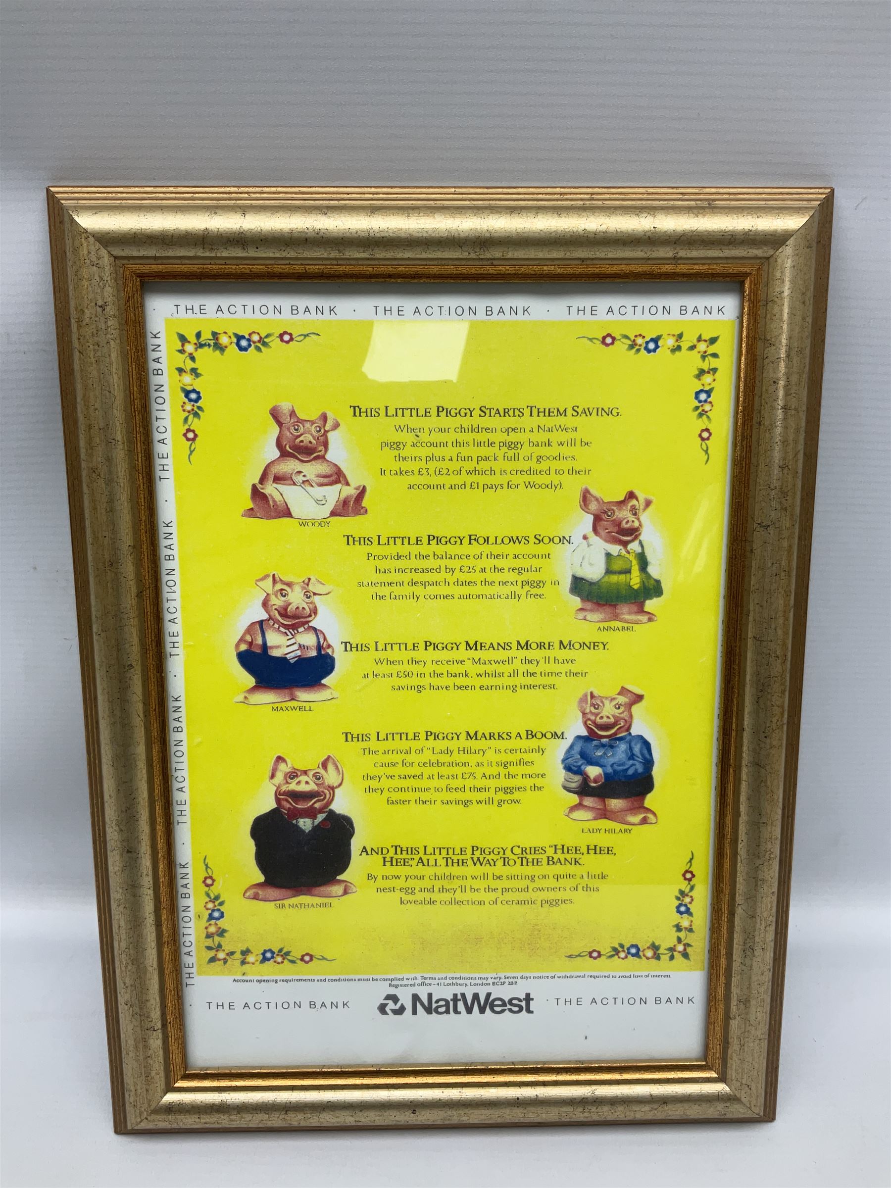 Full Set of Wade Natwest Pigs to include cousin Wesley, with an