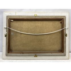 AD Daniels (British 20th century): 'The Broken Tractor', oil on canvas signed titled and dated '40, 50cm x 75cm