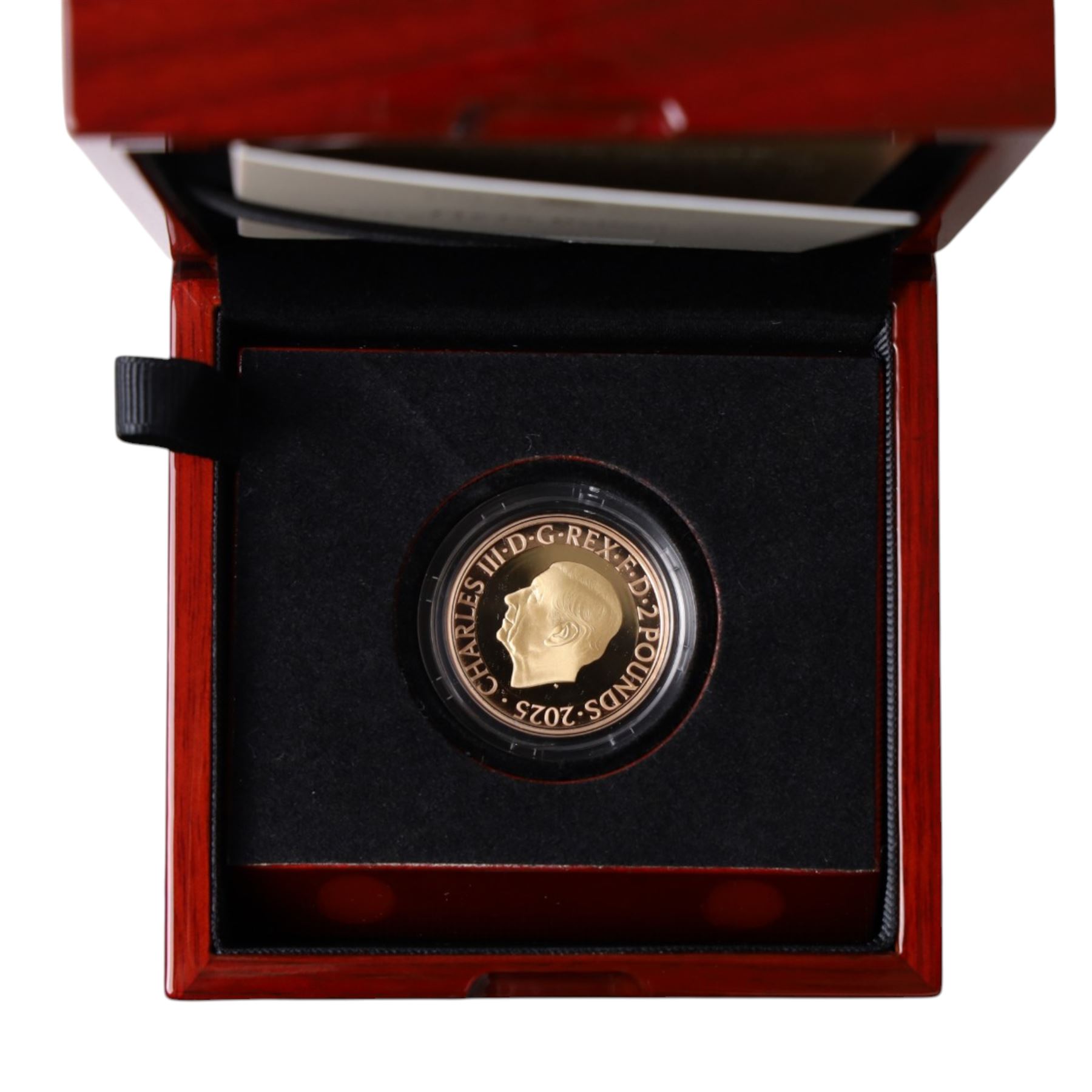 The Royal Mint United Kingdom 2025 'HMS Belfast' gold proof two pound coin, cased and boxed with certificate