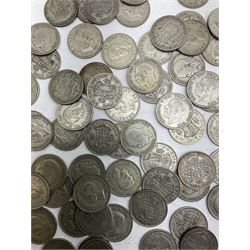 Approximately 975 grams of Great British pre 1947 silver half crown coins