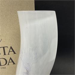Kjell Engman for Kosta Boda Catwalk vase, signed beneath with original box, H22cm 