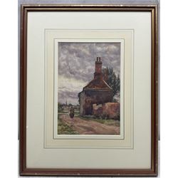 John Dobby Walker (British 1863-1925): 'Near Lynn - Norfolk', watercolour signed 27cm x 18cm 
