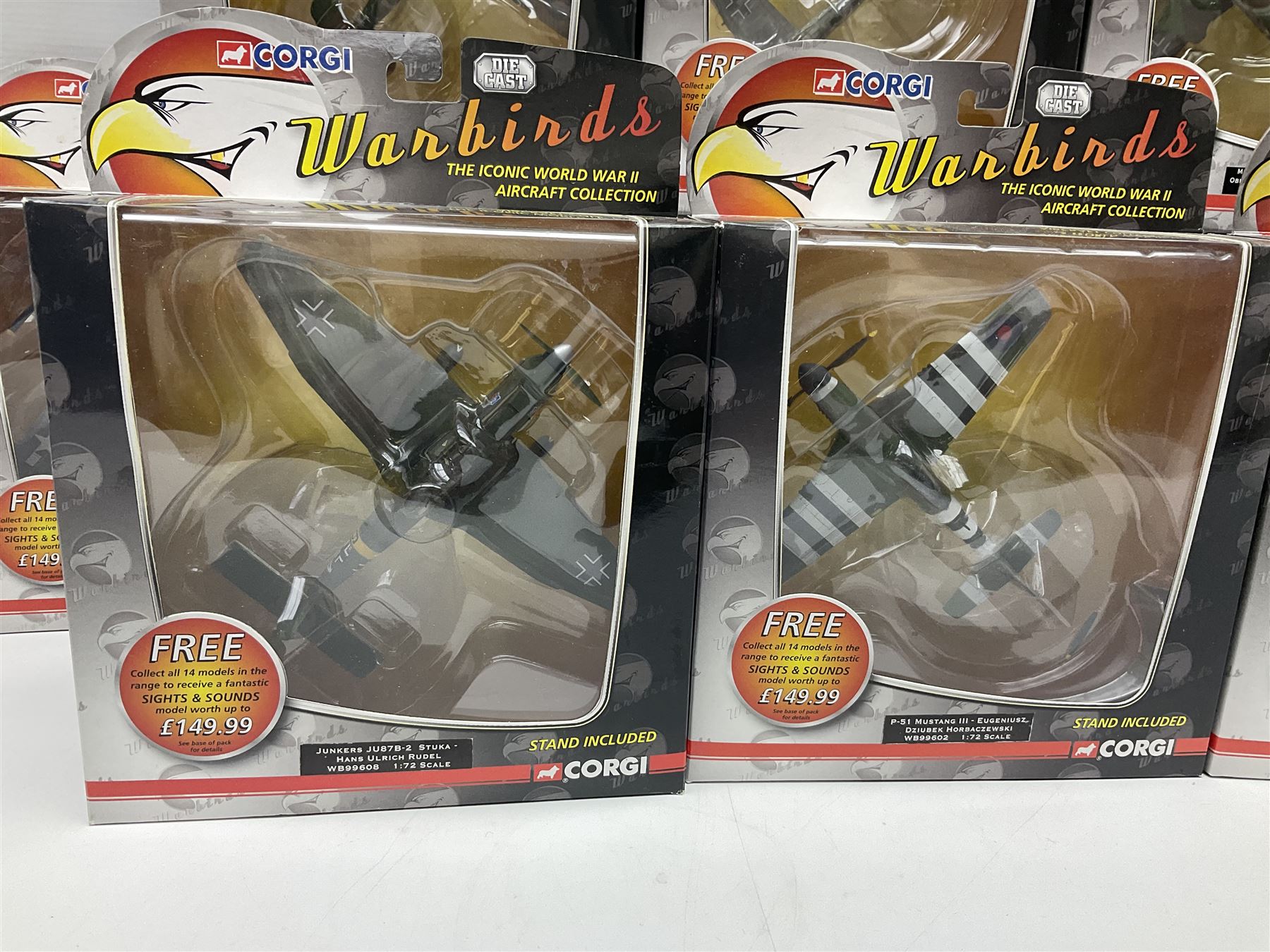 Corgi Aviation Archive - fifteen 'War Birds' Series 1; all boxed (15)