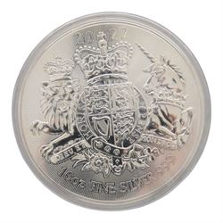 Queen Elizabeth II 2022 ten ounce fine silver ten pound coin