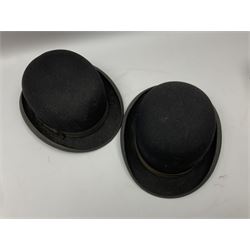 Two bowler hats by Dunn & Co