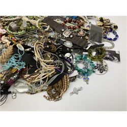 Costume jewellery including necklaces, bangles, wristwatches, rings etc