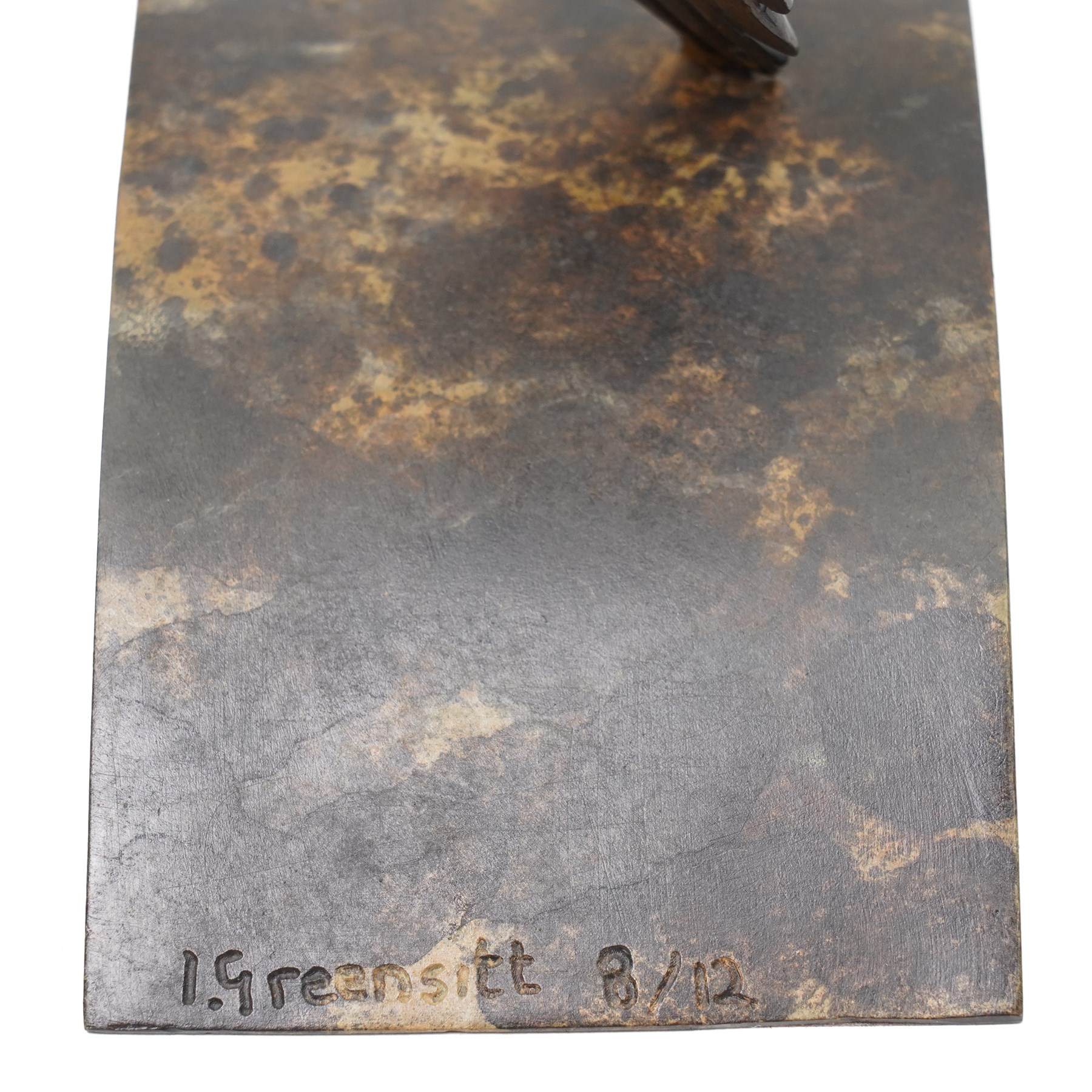 Ian Greensitt (British 1971-): 'Flying Snipe III', patinated bronze signed and numbered 8/12 to base, titled on accompanying COA, H40cm 