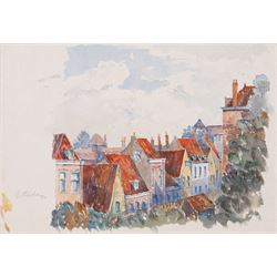 George Farquhar Pennington (British 1872-1961); collection of ten watercolours and ink sketches, variously signed and dated, largest 37cm x 26cm (10)