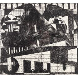 Kane Cunningham (British 1961-): 'St Mark's Square - Venice', etching with aquatint signed...