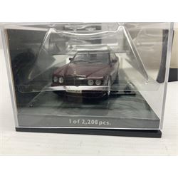 Nine Paul's Model Art 'Minichamps' 1:43 scale die-cast models - six boxed Bentleys and two unboxed Bentleys; and a Bedford estate van (9)