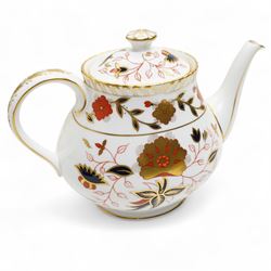 Royal Crown Derby limited edition Imari 'Yorkshire Rose' plate, numbered 442/2000; together with other mixed Royal Crown Derby tea wares, including pattern 2451 trio and matching teapot and sandwich plate, pattern 962 (6)