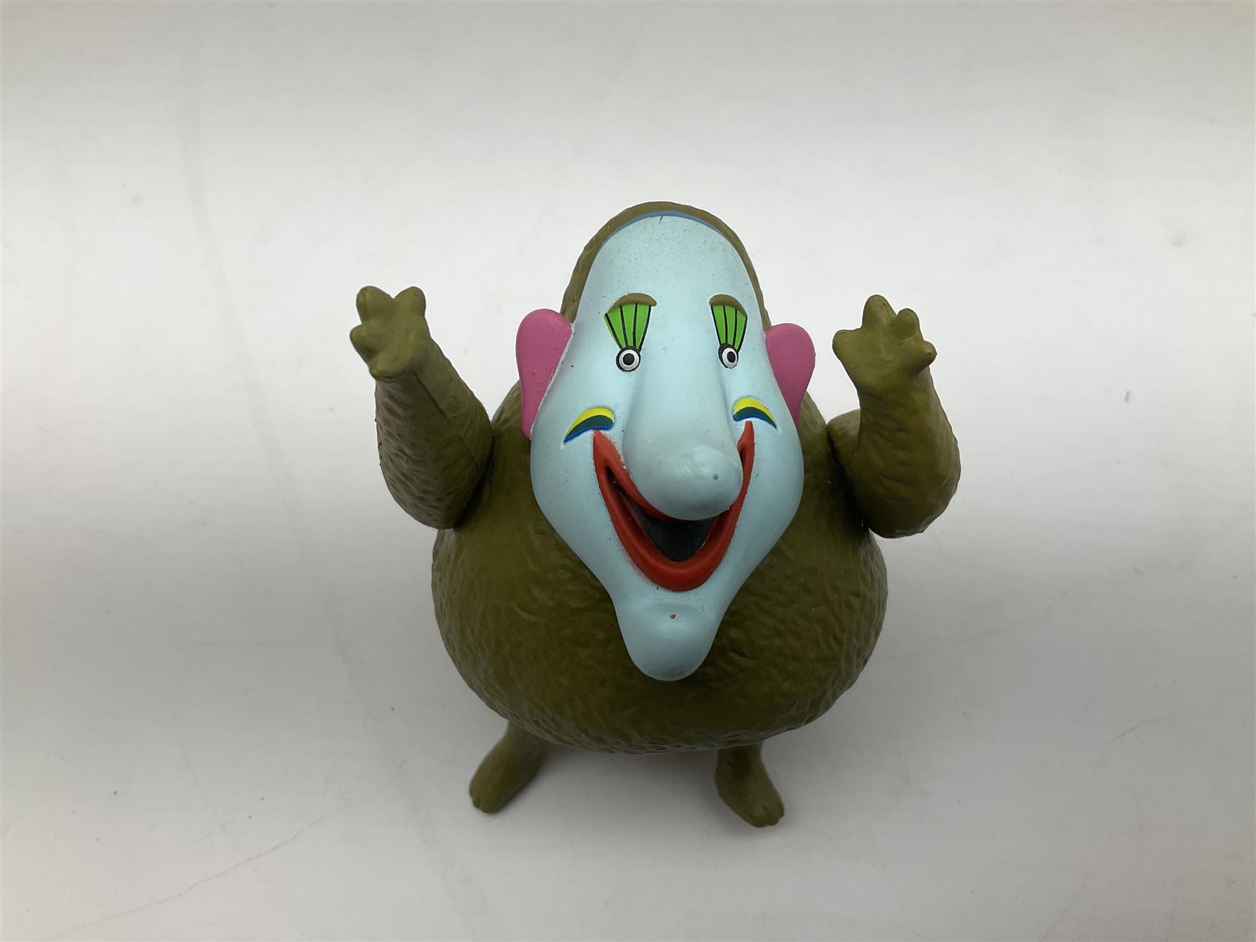 Special edition The Beatles Yellow Submarine playing cards, unopened with gilt edging in a metal tin, together with 1999 McFarlane Toys figures of Yellow Submarine John Lennon and Jeremy Hillary Boob, PH. D, tallest figure 19.5cm 