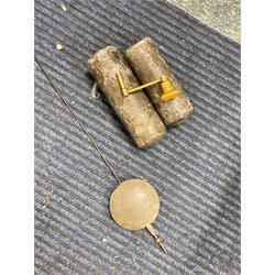 William Watson of  Blackburn (Lancs)  - late 18th century 8-day oak and mahogany cross banded longcase clock, with a flat top and open fretwork above, deep cornice with dogtooth moulding and frieze beneath, square hood door flanked by reeded pilasters with brass capitals, trunk with  reeded quarter columns, long trunk door with concave corners on a plinth with canted corners on bracket feet, brass dial with cast brass spandrels, broad silvered chapter ring with Roman numerals and five-minute Arabic's, a profusely engraved and silvered dial centre with seconds dial, matching steel hands and calendar aperture, hourly rack striking movement with a recoil anchor escapement. With weights, pendulum and key. 
William Watson of Northgate, Blackburn, is recorded as working c1770-1814 . As with this clock Watson frequently signed some of his clocks without a placename.