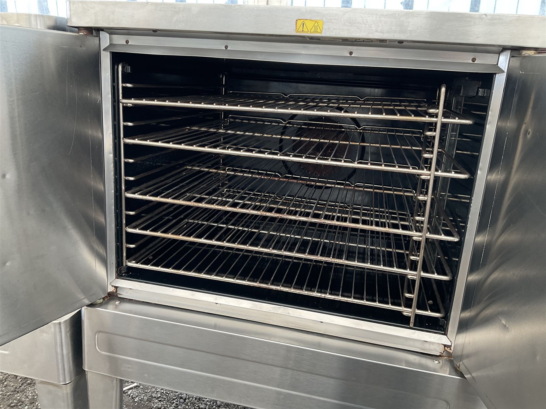 Blodgett - Zephaire commercial stainless steel double door convection baking oven, 3 phase, on four legs - THIS LOT IS TO BE COLLECTED BY APPOINTMENT FROM DUGGLEBY STORAGE, GREAT HILL, EASTFIELD, SCARBOROUGH, YO11 3TX