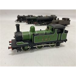Mainline Railways ‘00’ gauge - Class J72 0-6-0T no.581 in LNER green; Class 43XX 2-6-0 no.2358 in GWR black; Class 2251 0-6-0 locomotive and tender no.3205 in GWR green; Class N2 0-6-2T no.4744 in LNER black; Class 56XX 0-6-2T locomotive; one plain 0-6-0 Tank locomotive (6) 