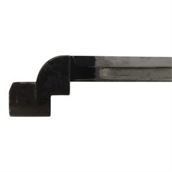 Lee Enfield 1944 knife bayonet with steel sheath, overall L27cm