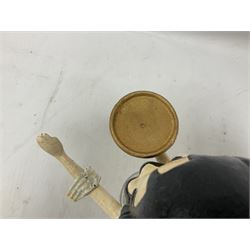 Cast metal Betty Boop, holding a waitress tray, H30cm