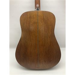 Tanglewood semi-acoustic guitar with Fishman preamp, mahogany back and solid cedar top L103cm; and a Rockbag electric guitar soft carrying case (2)