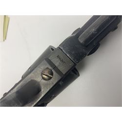 Modern Replica Models Japan non-firing copy of an 1851 Navy percussion cap revolver, .36 cal, boxed with paperwork, L31cm - Disposed 25.06.25 - Notified 24.07.25