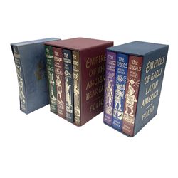 Folio Society books comprising, Empires of the Ancient Near East; four book set, Empires of Early Latin America; three book set, The Norman's by David C. Douglas